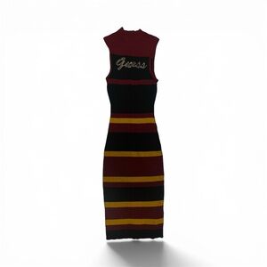 Guess dameka rhinestone logo dress